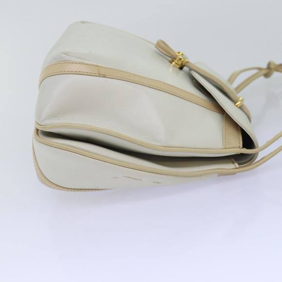 GUCCI Shoulder Bag Leather Beige Auth ep4257 - Picture 4 of 16